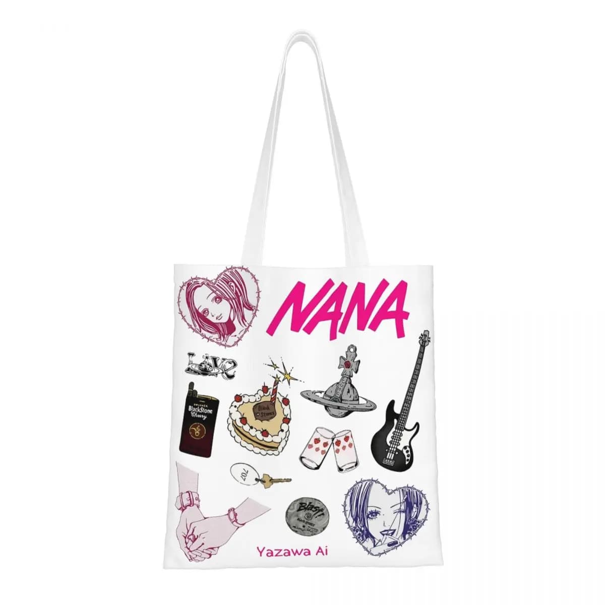 Borse tote unisex Nana Osaki Anime Borsa shopping in tela per borse shopper