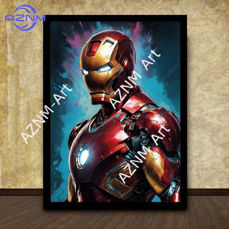 19 styles Marvel Movie Art Poster Spider Man Iron Man Deadpool Canvas Painting Classic Character Mural Home Wall Decoration Gift