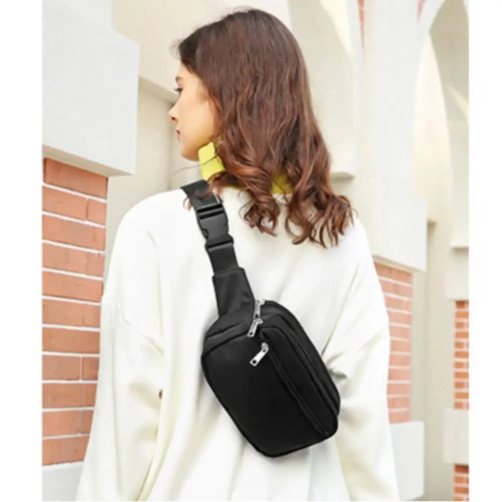 Multifunctional Marsupi in Oxford Fabric Elegant Crossbdoy Chest Bag Fashionable Casual Running Bag Adjustable Women's Gym Belt