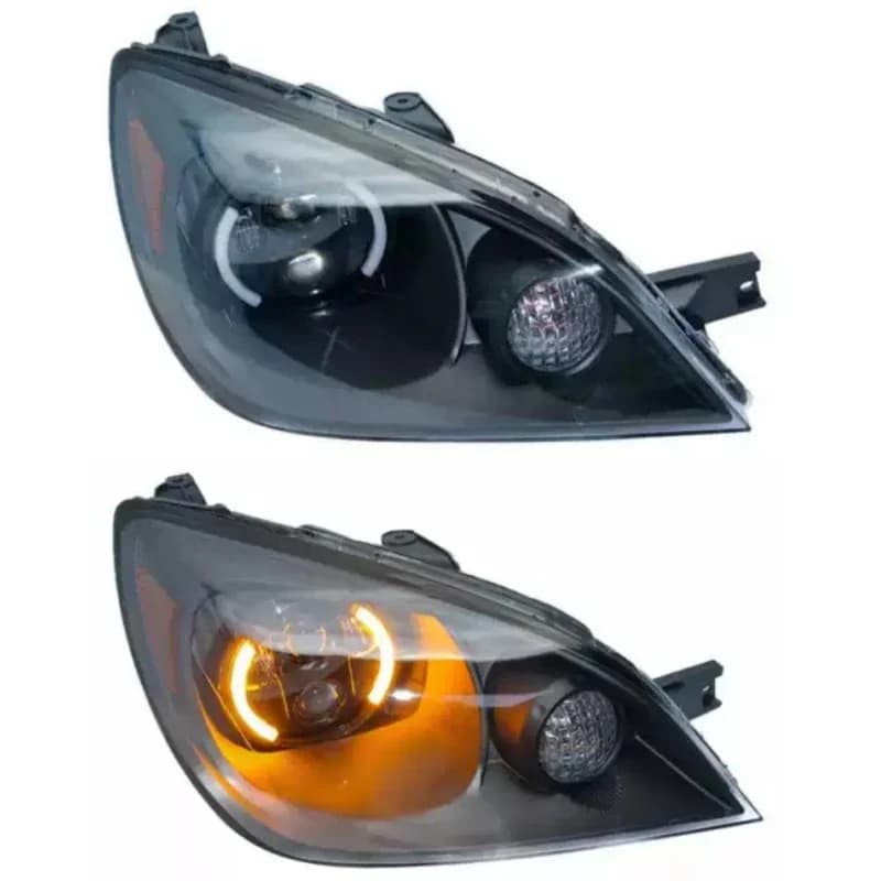 1 paio di fari a LED per Mitsubishi Lancer modificato nuovo stile Doppia lente luminosa Luce di marcia diurna Accessori per auto