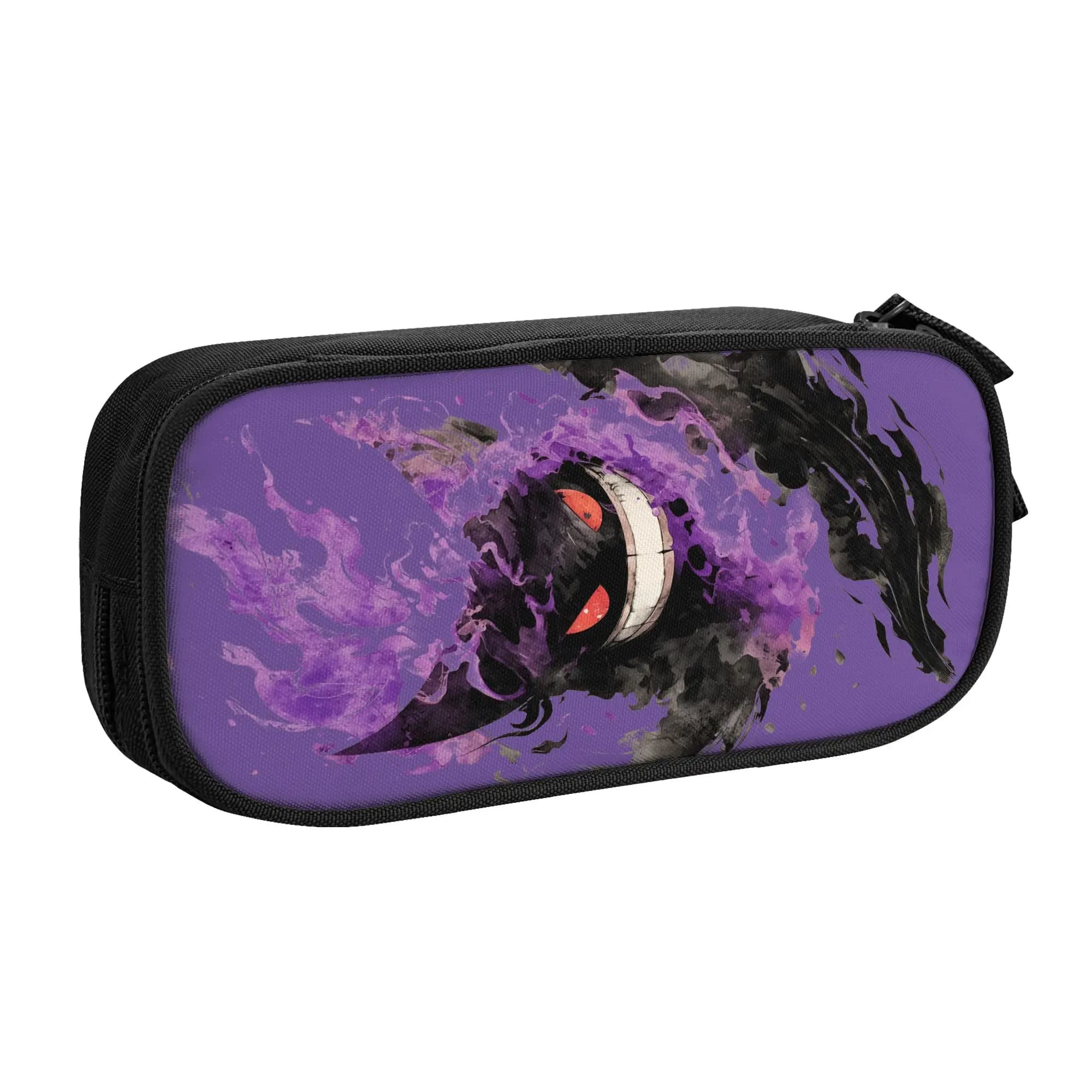 Astucci Personalizzati con Pokemon Gengar per Ragazze e Ragazzi, Adorabili Portapenne Cartoon Anime con Ampio Spazio, Accessori Scolastici