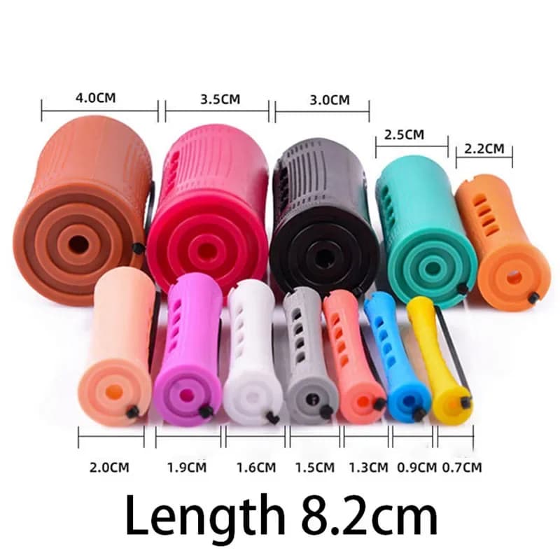 10 pcs Heatless Hair Bigodin Soft Hair Rollers Curling Rod Pull Core Riccioli Pigri Rods Flexi Wave Formers Tools For Hair Styling