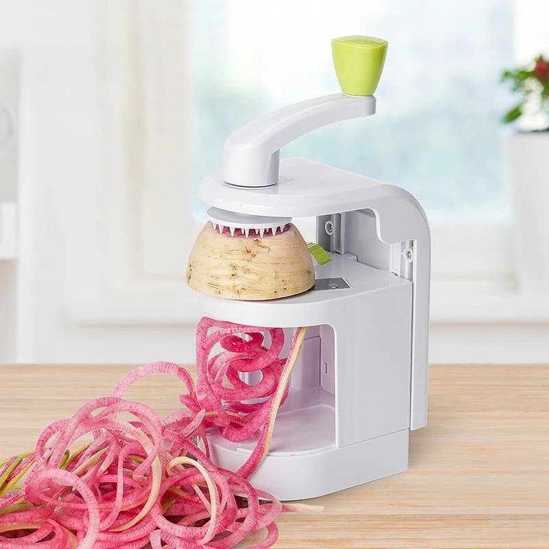 Tagliaverdure manuale a spirale, tagliafrutta e verdura multifunzionale, macchina per pasta, cetriolo, carota, utensile da cucina
