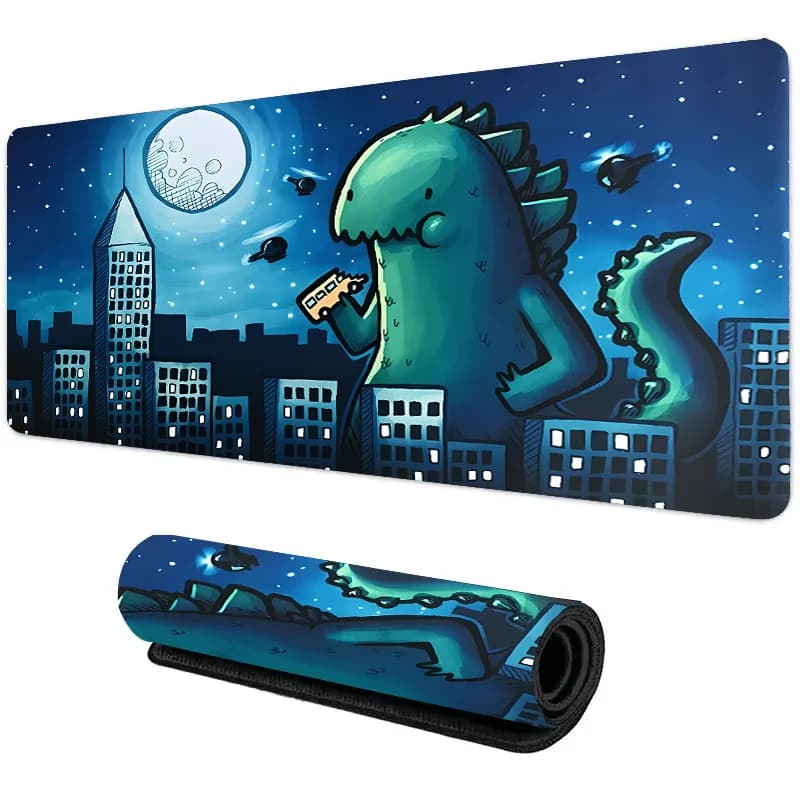 Cartoon dragon mouse pad xxl tappetini antiscivolo per tastiera supporto per braccio per computer tavolo mousepad anime cute mousepad game