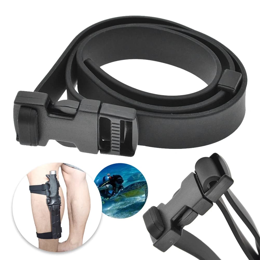 Cinturino in gomma a sgancio rapido per coltello, cinturino di ricambio per snorkeling, porta coltello per immersioni subacquee, per pesca subacquea e snorkeling all'aperto