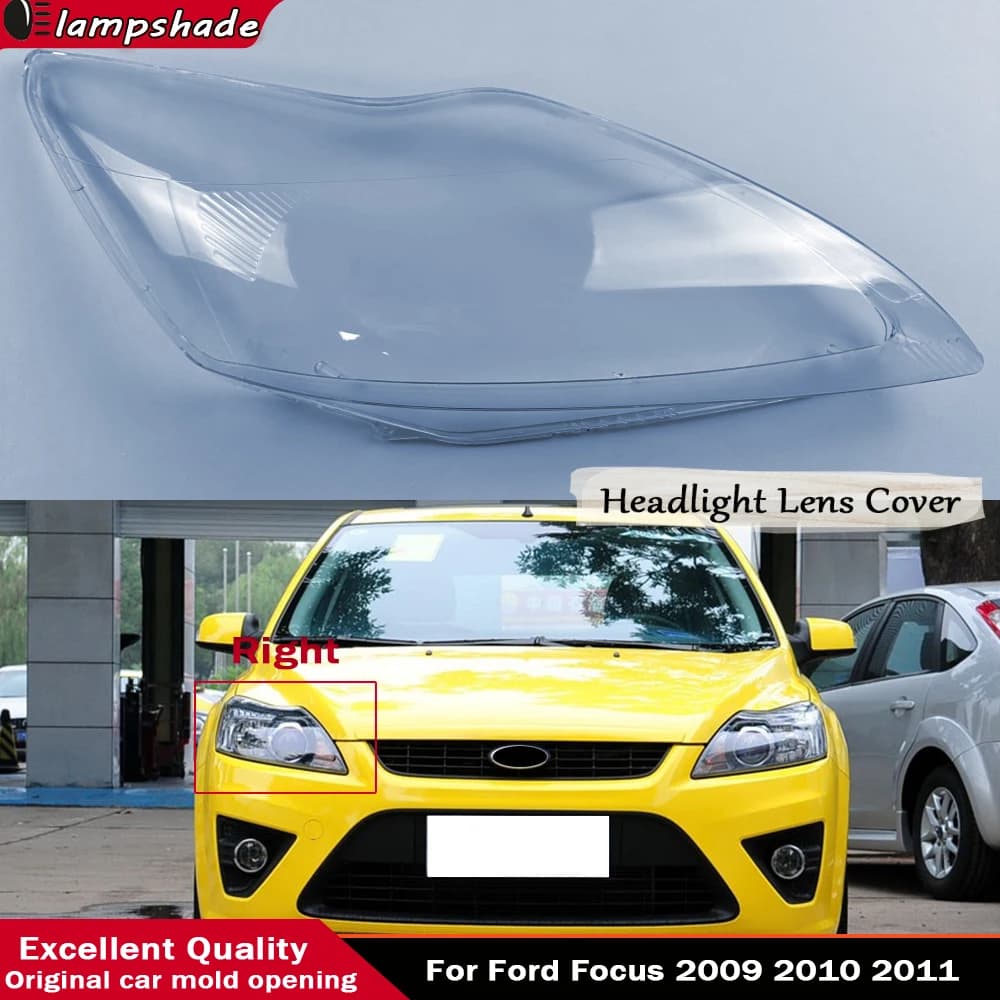 Per Ford Focus 2009 2010 2011 Auto Faro Anteriore Copertura Faro Borsette Paralume Trasparente Lente Plexiglass Accessori Auto