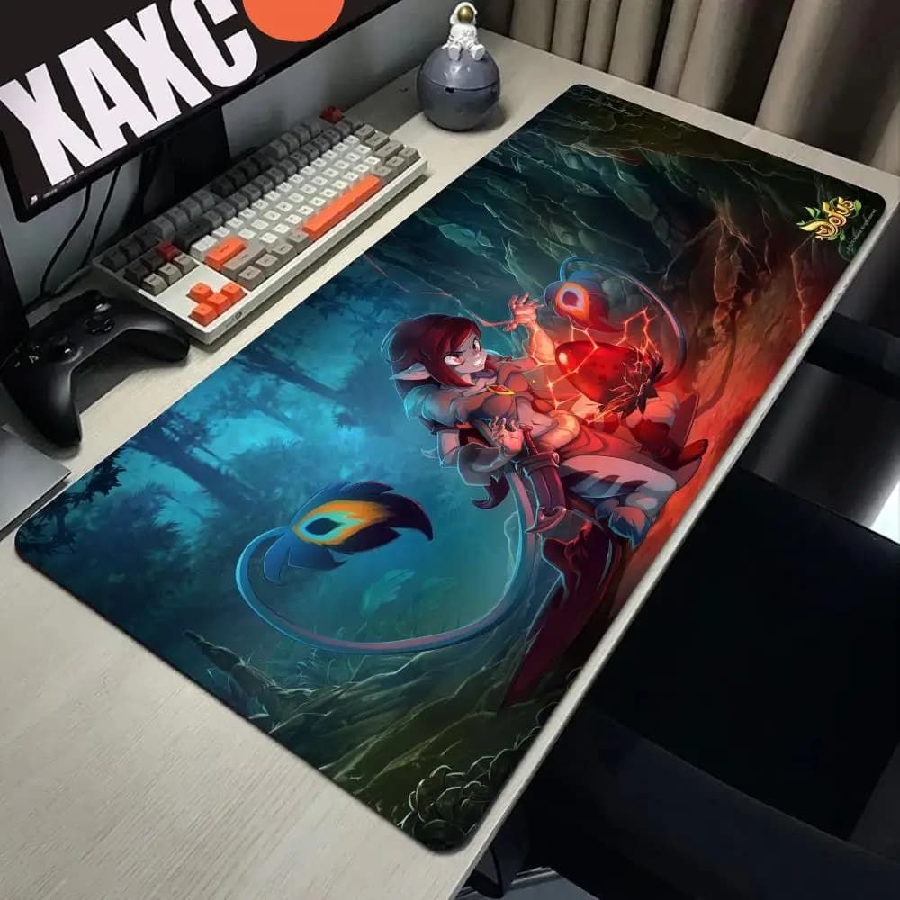 Docus Large Gaming Mouse Pad Computer Mousepad PC Gamer Laptop Mouse Mat Office Mausepad tappeto in Silicone tappetino per tastiera tappetino da scrivania