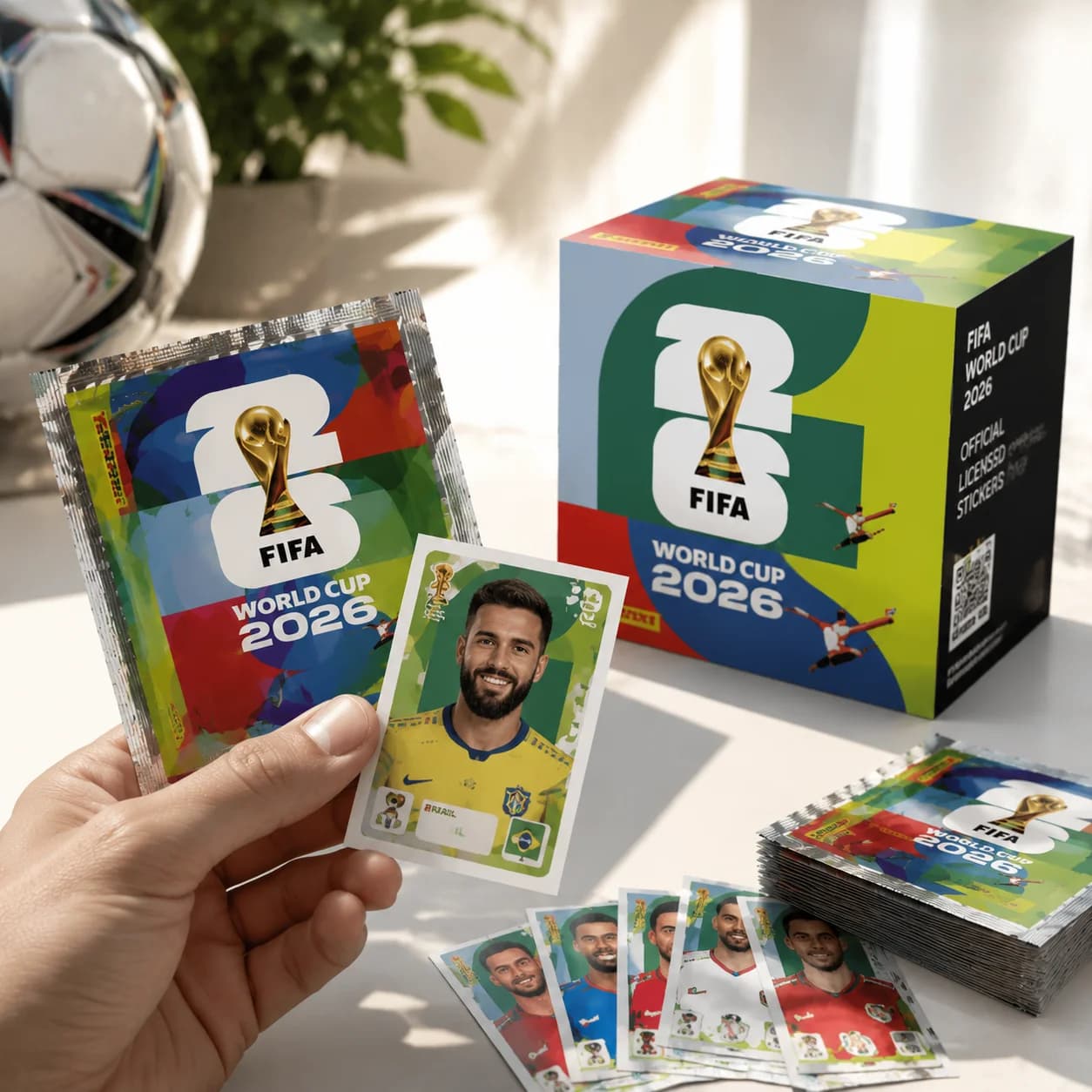 Panini 2026 FIFA World Cup Hardcover Album Limited Gold Silver Edition, Official 2026 Sticker Collection, Football Souvenir Gift