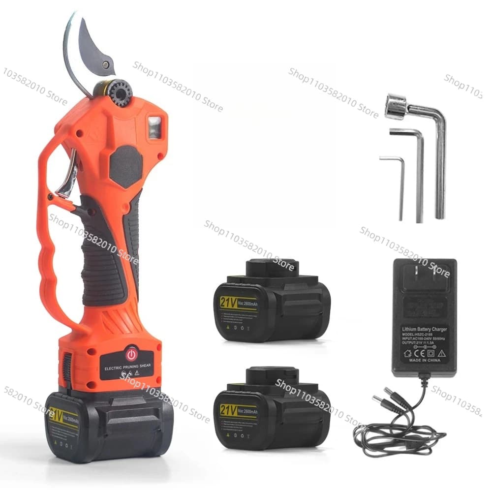 40MM Cordless Electric Pruning Shears Professional Lithium Battery Operated Pruner Gardening Pruning Tool