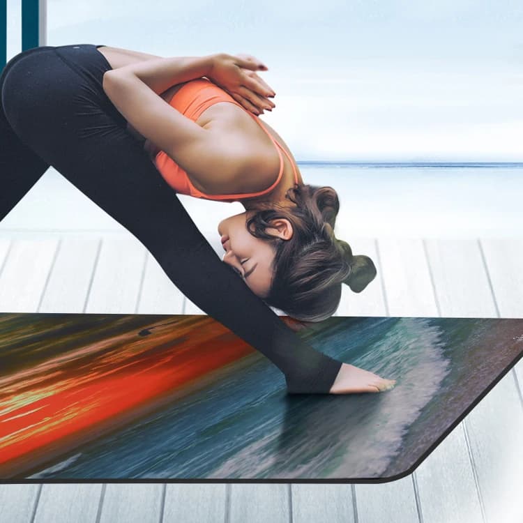Eco Friendly Custom New Design Yoga Mat Foldable Suede Travel Washable Rubber Yoga Mat for Fitness Training