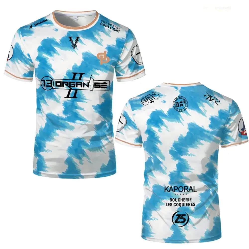 JUL Marseille Rap 3D Print Sport Quick-dry Jersey 13 Organize Hip Hop Football Men T-Shirt Uniform Parent-child Short-sleeve Top