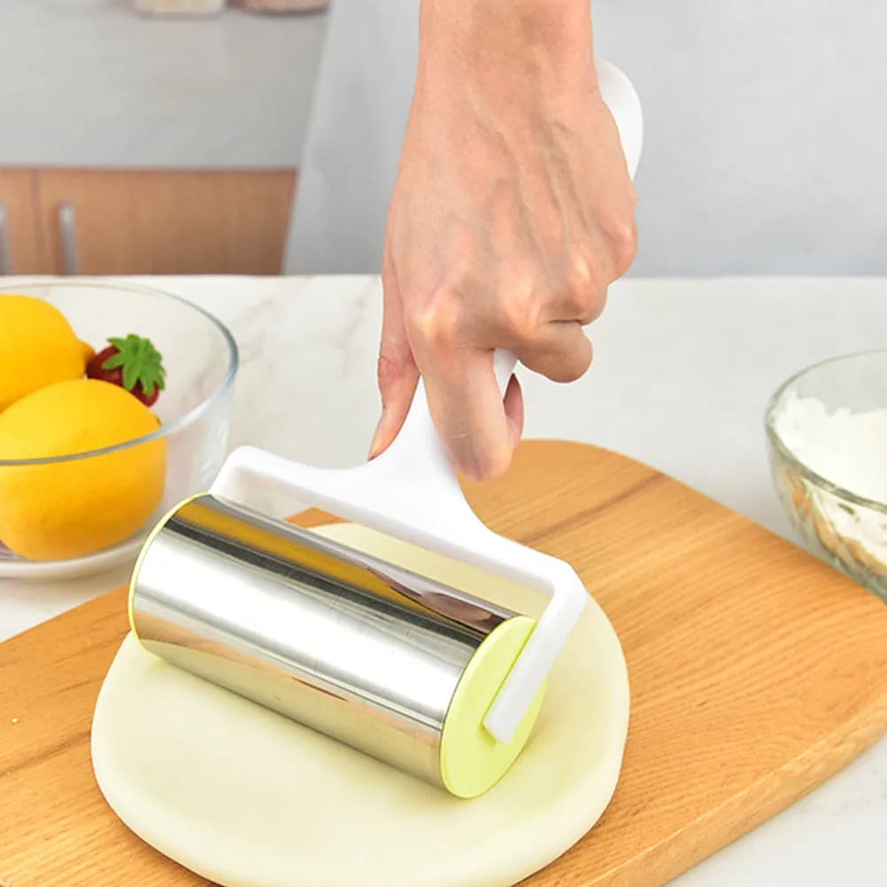 Set 1 perforatore per pizza e rullo per impasto, per la preparazione di pizza, pasticcini, torte, biscotti e pane, strumento da cucina salva-lavoro