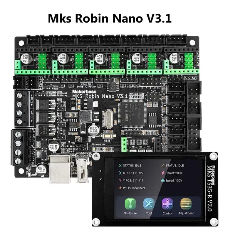 Makerbase MKS Robin Nano V3 32bit Scheda di controllo Scheda madre TMC2209 TS35 TFT Touch Screen Modulo WIFI Parte stampante 3D