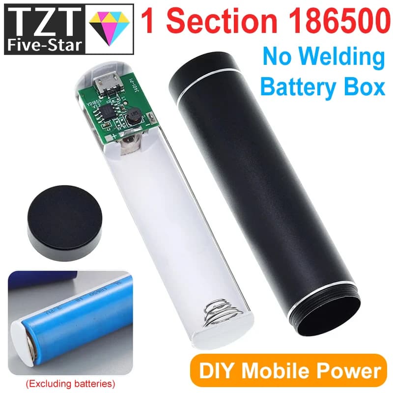 1/3PCS Metallo Power Bank Kit FAI DA TE Custodia di Immagazzinaggio Scatola di Saldatura Gratuita Vestito 1X 18650 Batteria 5V 1A USB Caricatore Esterno smart phone