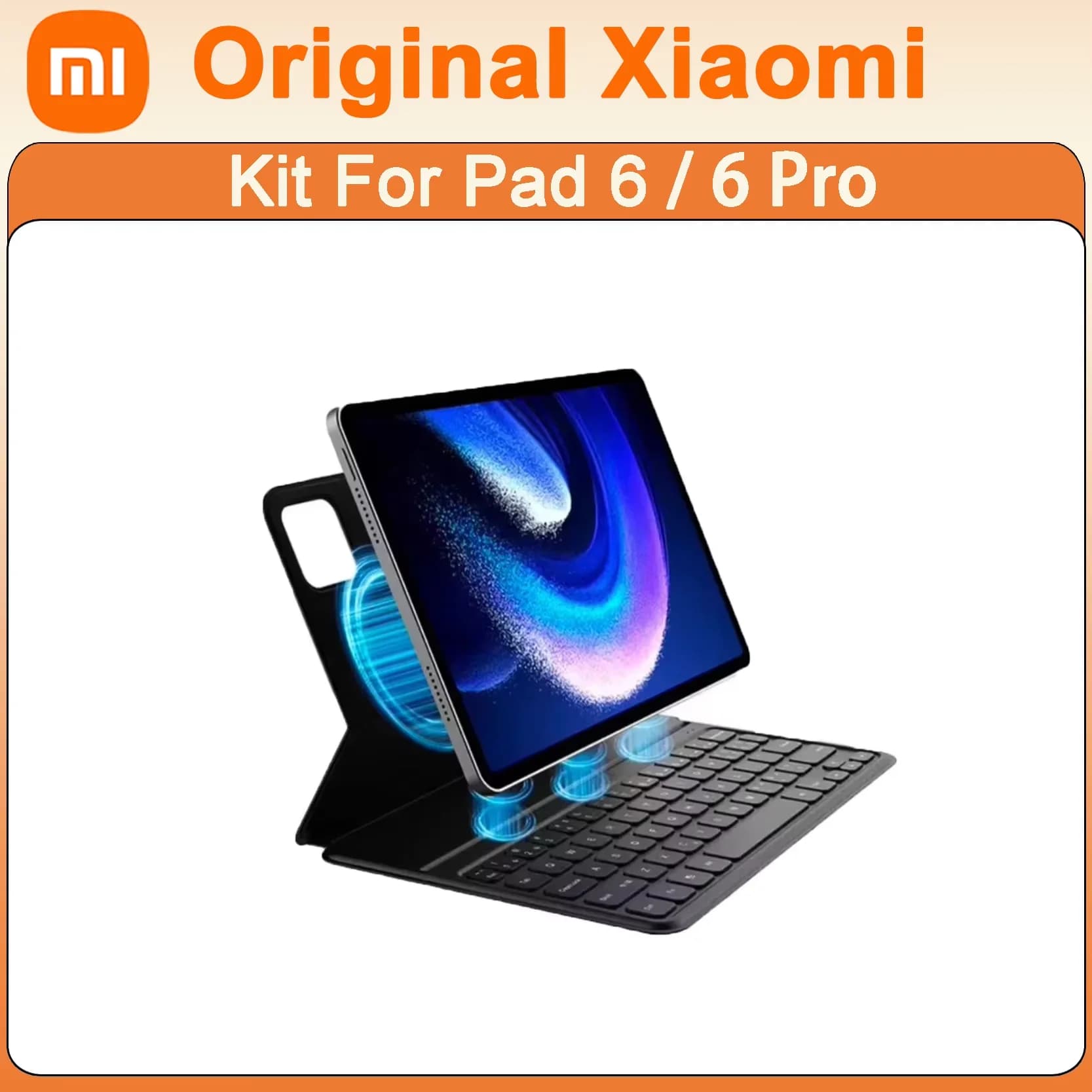 Original Xiaomi Pad 6 /6Pro Keyboard Case Phone Kit Smart Tablet Keyboard Magnetically Attached Case 64 Button 1.3mm keystroke