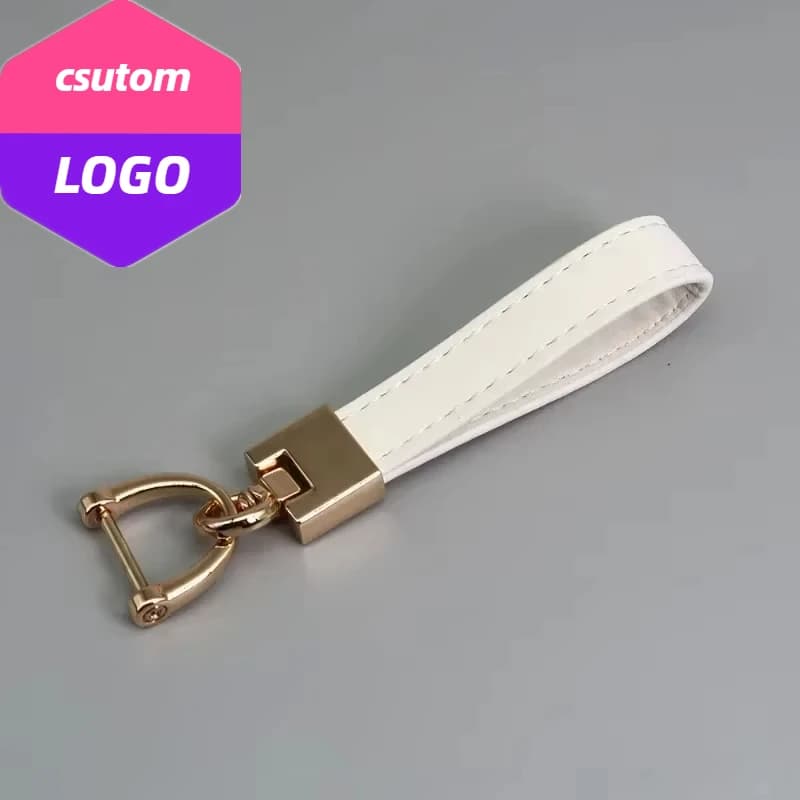 Vintage Metal Keychain in cow leather with laser engraving Custom retro keychain for men and women Custom key chain with car logo