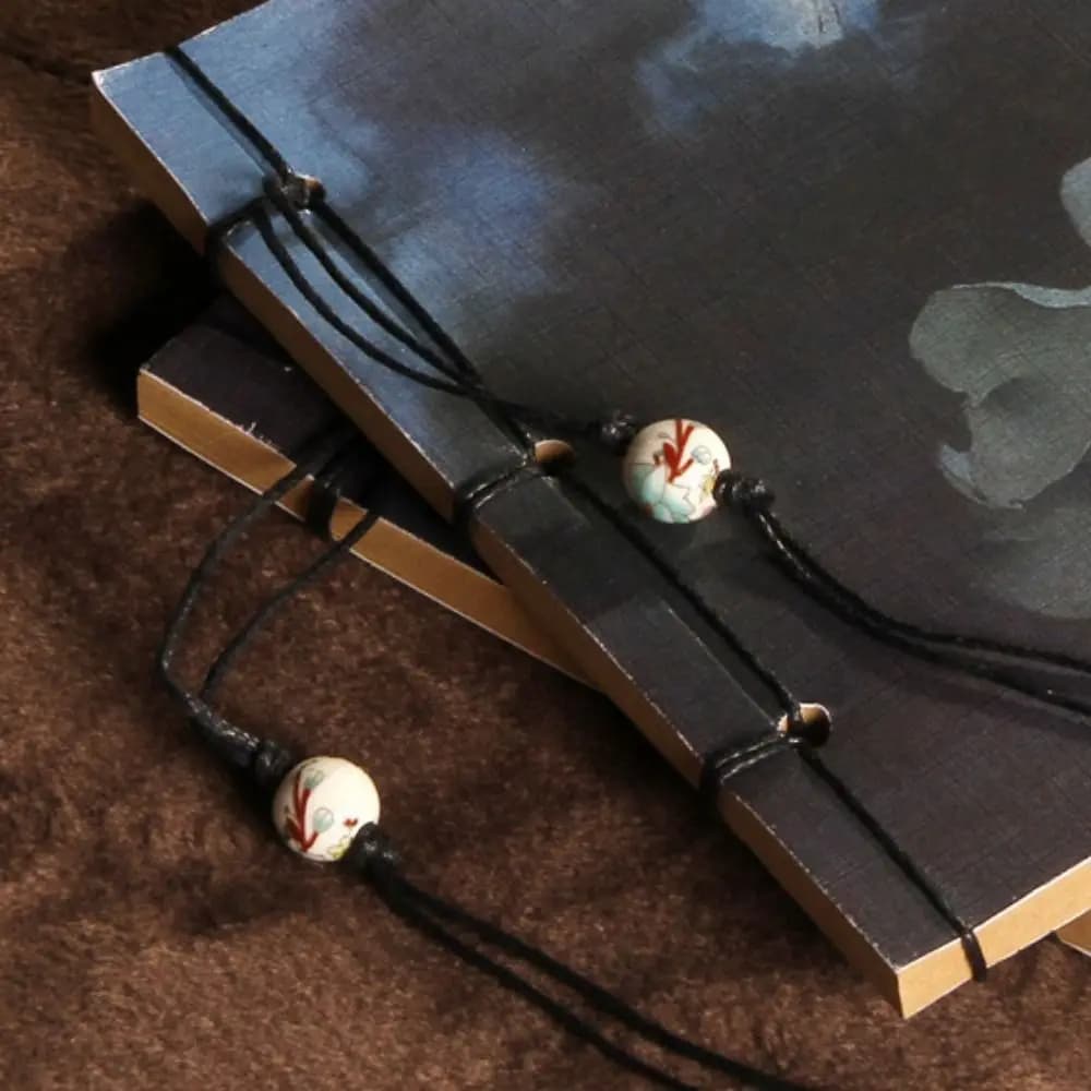 Ancient Style Ancient Style Sketchbook Lotus Tassel Line Package Vintage Line-bound Sketchbook Handmade Thread-bound