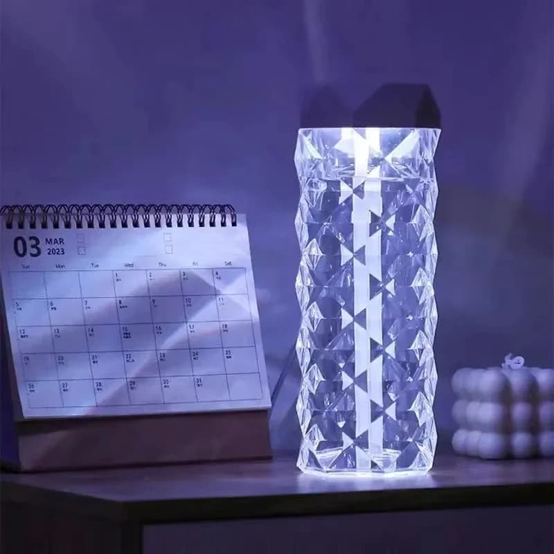 1 set di umidificatore di cristallo 500ml aromaterapia spray diffusore di oli essenziali umidificatore per auto per uso domestico umidificatore per luce notturna