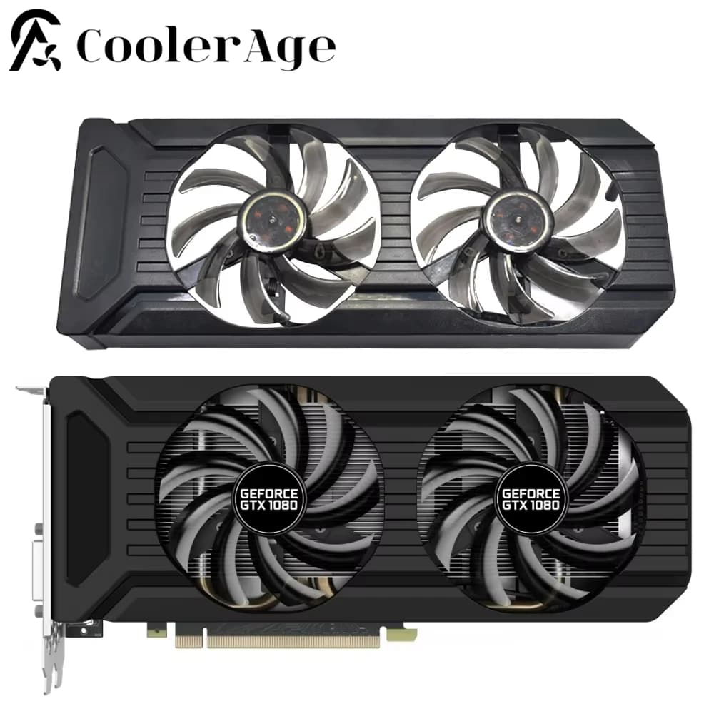 For Palit GeForce GTX 1080 1070Ti 1060 Dual OC Video Card Fan with Case Original 85MM GA91S2U Replacement Graphics Card GPU