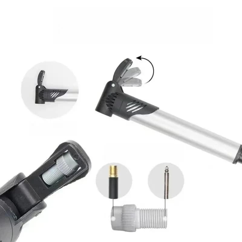 Per Schrader Presta Ciclismo portatile Pompa d'aria manuale Valvola di gonfiaggio per pneumatici a sfera Accessori per bici da strada Mini pompa da bicicletta