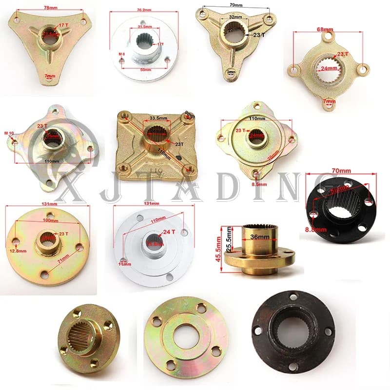 17T 23T 24T 28T 31T 32T 38T Mozzo Ruota Posteriore Pignone Mozzo Per La Cina 50cc-250cc ATV Go Kart UTV Buggy Golf Cart Quad Parti di Bici
