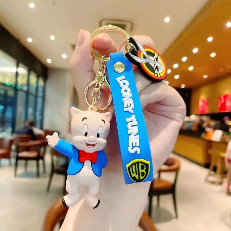 Portachiavi Bugs Bunny, Cartone Animato Anime, Ciondolo Decorativo per Auto e Zaino, Giocattolo, Regalo di Compleanno