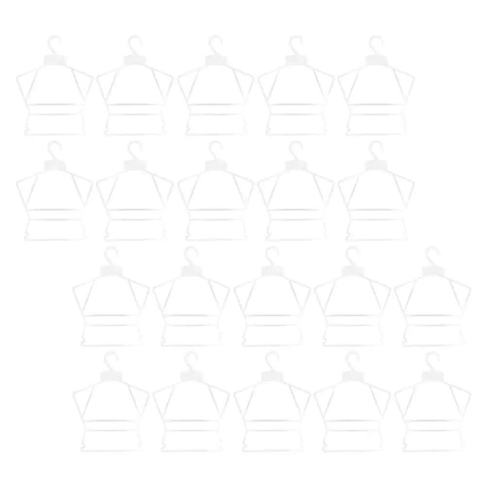 20Pcs Baby Clothes Hangers Plastic Wear Resistant Infant Toddler Clothes Organizer Display Supports Infant Hangers