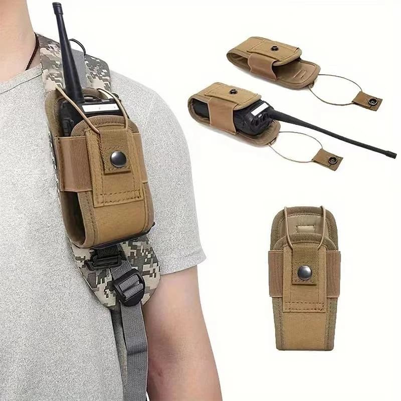 Borsa Tattica per Walkie-Talkie da Esterno, Custodia Radio, Sacchetto per Interfono da Cintura, Fondina Radio Tattica per Caccia, Campeggio, Avventura