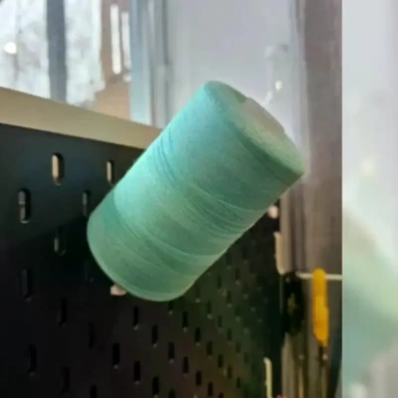 4 wire spool hooks compatible with the Skadis pegboard for embroidery and sewing, organizer for manual work room
