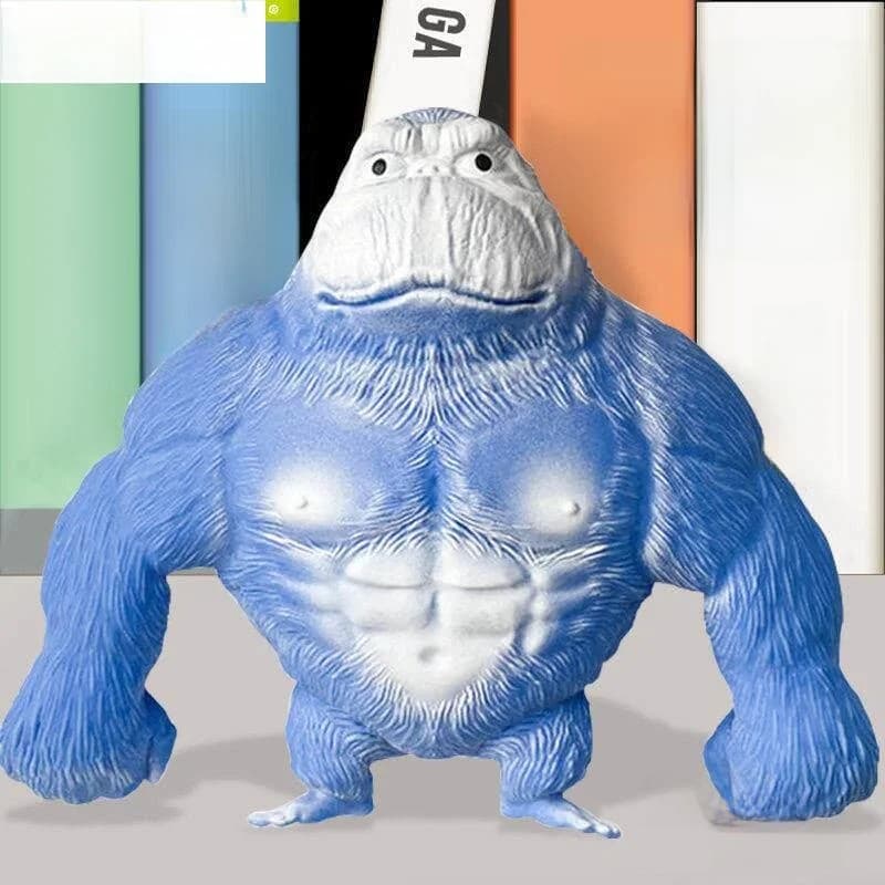 Stress Relief Toy King Gorilla Playdough Squeezable Green Head Fish Sand Sculpture Venting God Creative Prank Toy for Kids