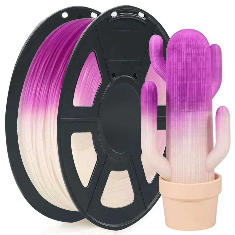 3D Printer Filament PLA Change Color with Solar UV Filament PLA 3D 250g 1kg 3D Spool Plastic Sublimation Blue Purple