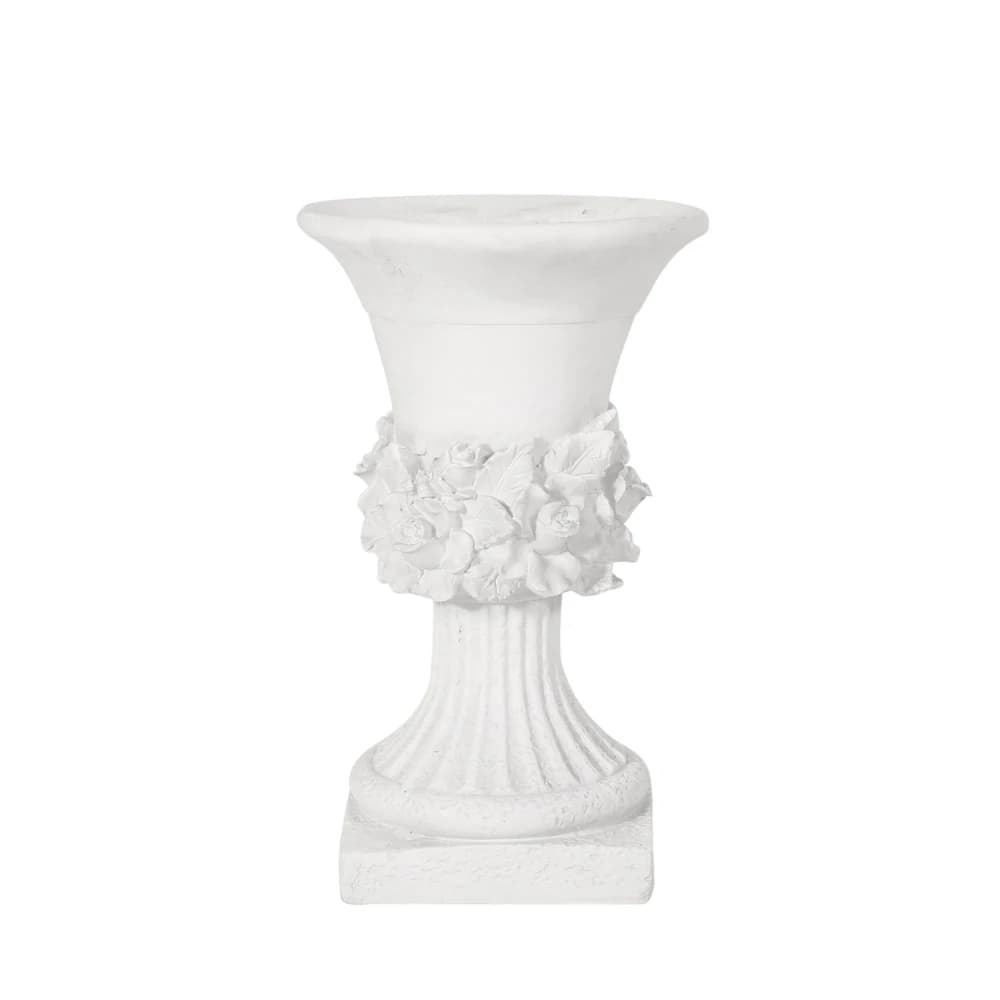 Vaso Urna Classico in MGO Resistente alle Intemperie, Elegante Contenitore per Piante da Giardino per Patio, Cortile e Decorazioni Esterne