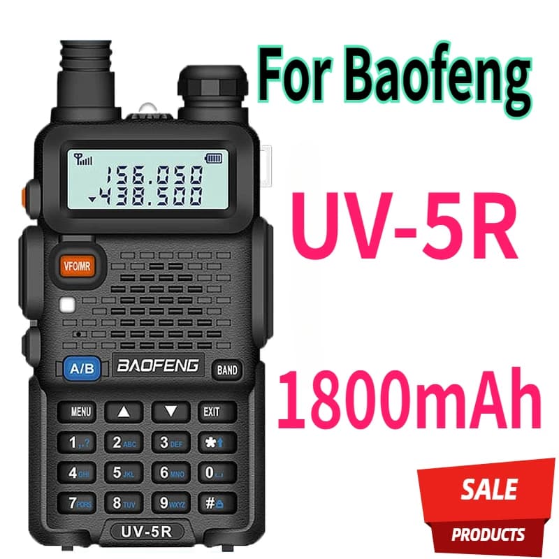 Per Baofeng UV-5R Vero ad alta potenza 5W 8 Watt Potente UV5R Walkie Talkie Radio bidirezionale a lungo raggio CB Radio UV 5R portatili