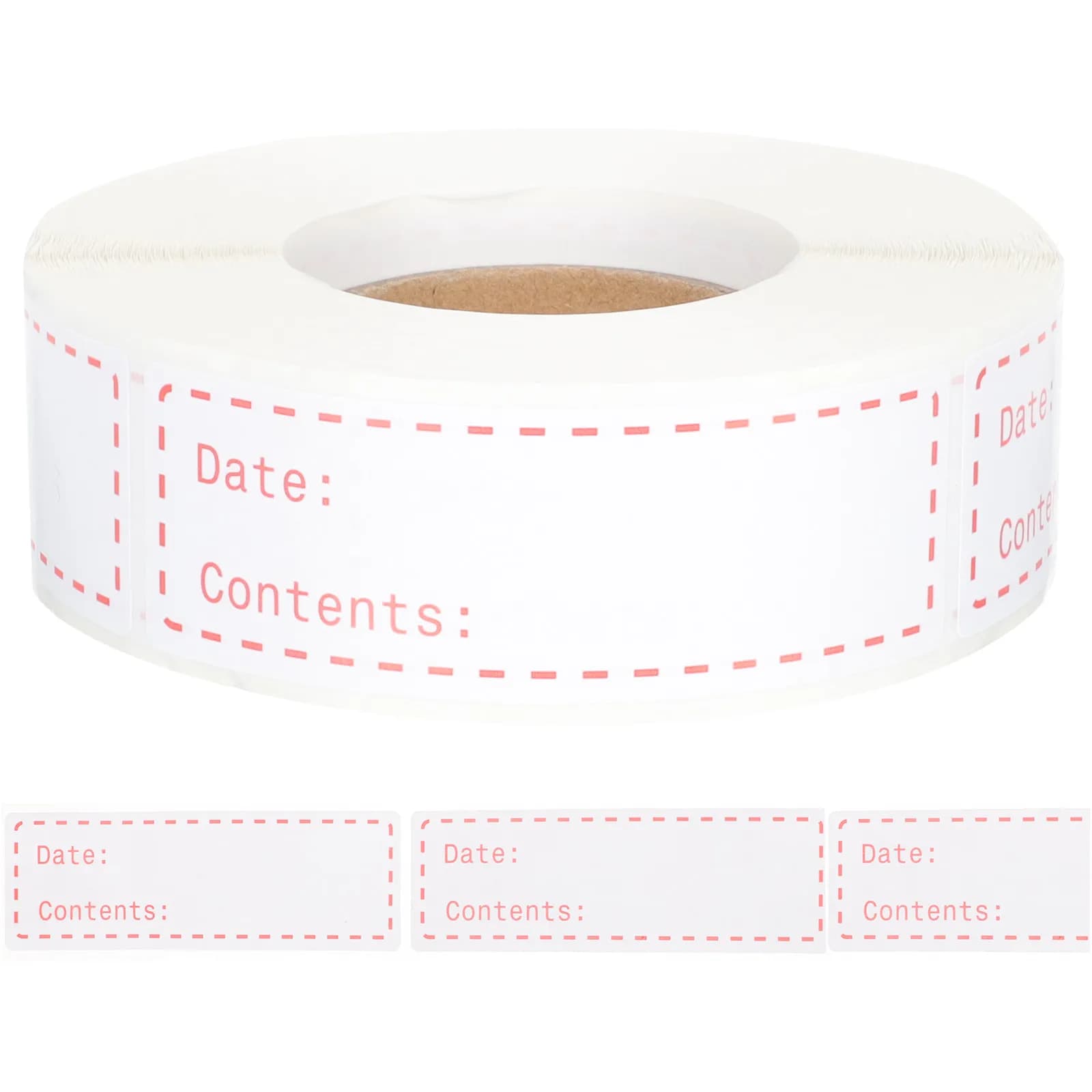 1 Rotolo di Etichette per Alimenti da Cucina Scrivibili, Facili da Rimuovere, Senza Residui, Adatte al Congelatore, per Contenitori Alimentari, Preparazione Pasti, Conserve e Spesa