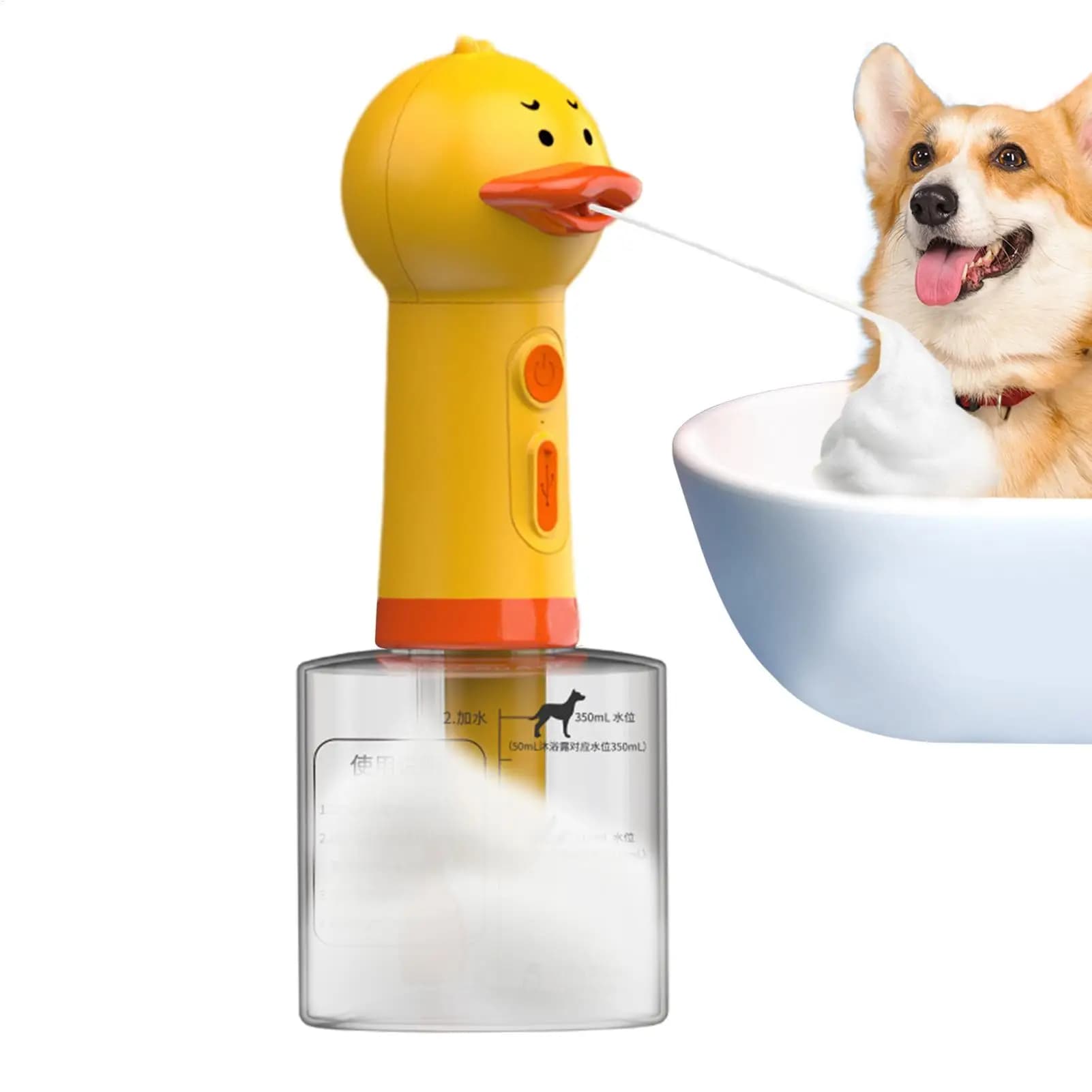 Flacone Spray per Animali Domestici, Dispenser di Schiuma per Bagno 400ML, Accessori per la Pulizia e la Toelettatura di Cani e Gatti
