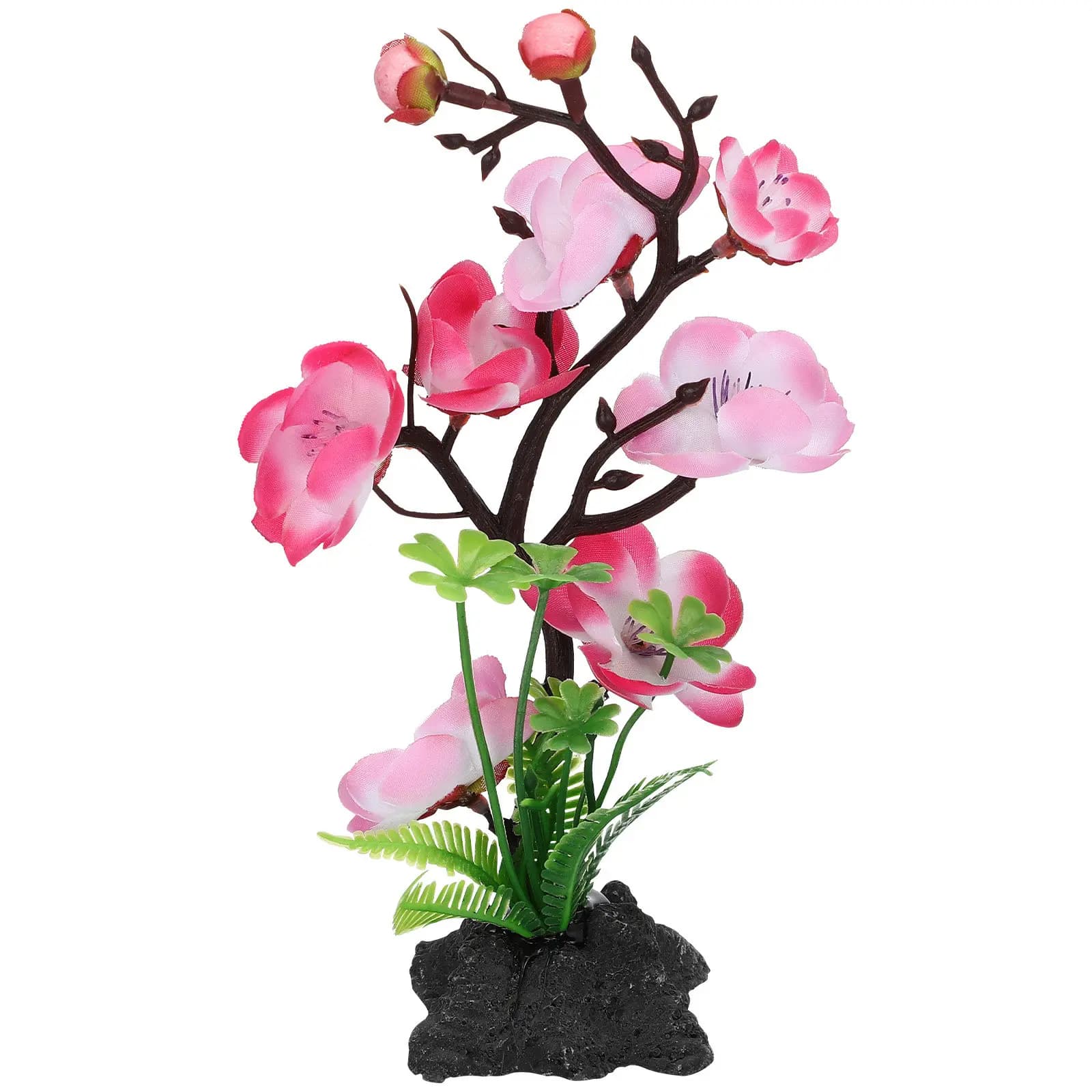 1 Pezzo Ornamento per Piatto Sushi, Fiore Artificiale in Plastica, Decorazione Professionale da Tavolo, Pianta Verde Artificiale per Ristorante Sushi