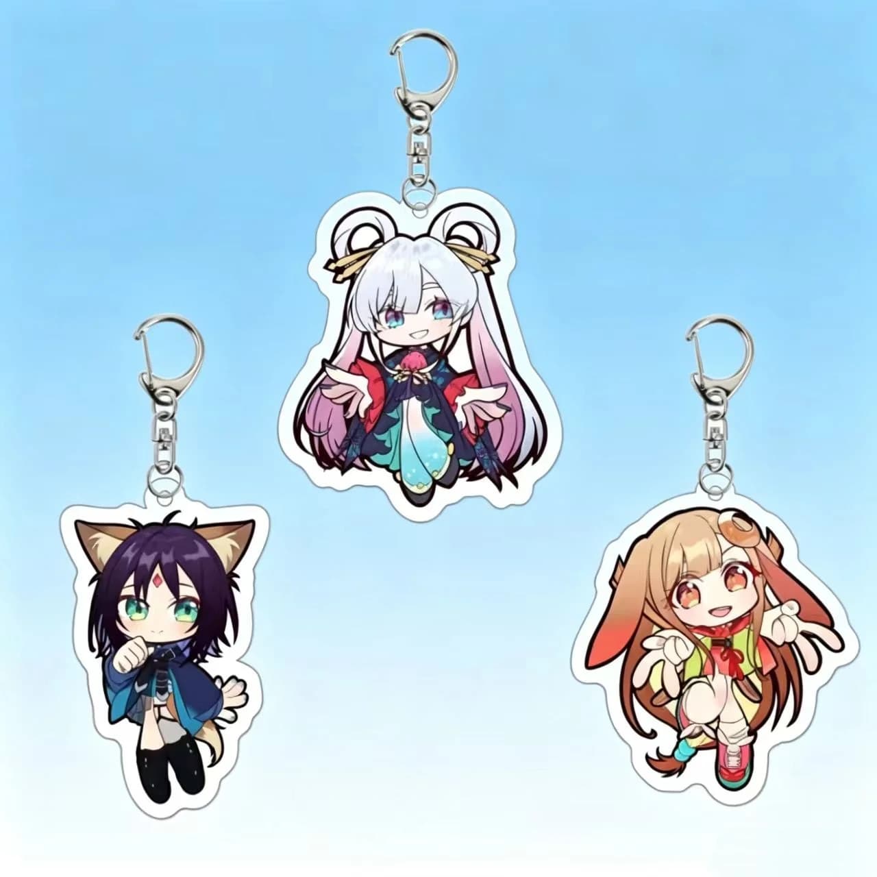 Anime Cosmic Princess Kaguya Acrylic Keychain Iroha Sakayori Yachiyo Runami Key Ring Backpack Pendant Prop Gift for Friends