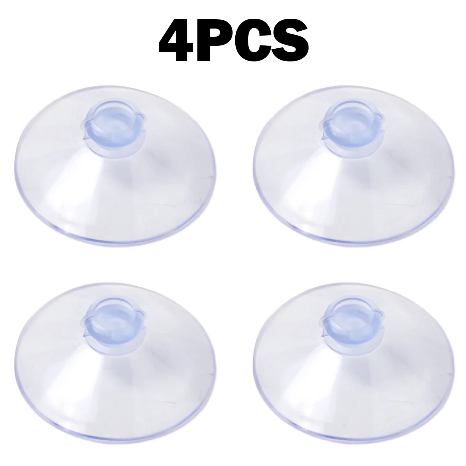 4/10 pz Ventose a Testa di Fungo da 55mm in PVC, Forti Ventose a Vuoto, Ganci da Parete per Cucina, Bagno, Matrimoni, Auto, Decorazioni in Vetro