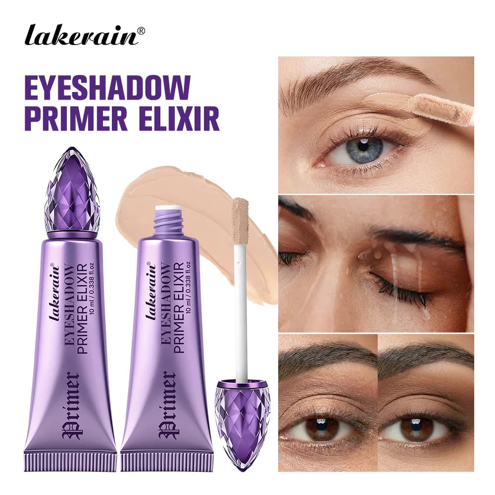 Primer per Ombretti Elixir 8h Lunga Durata, Colore Uniforme, Facile da Sfumare, Impermeabile, Texture Gel Leggera