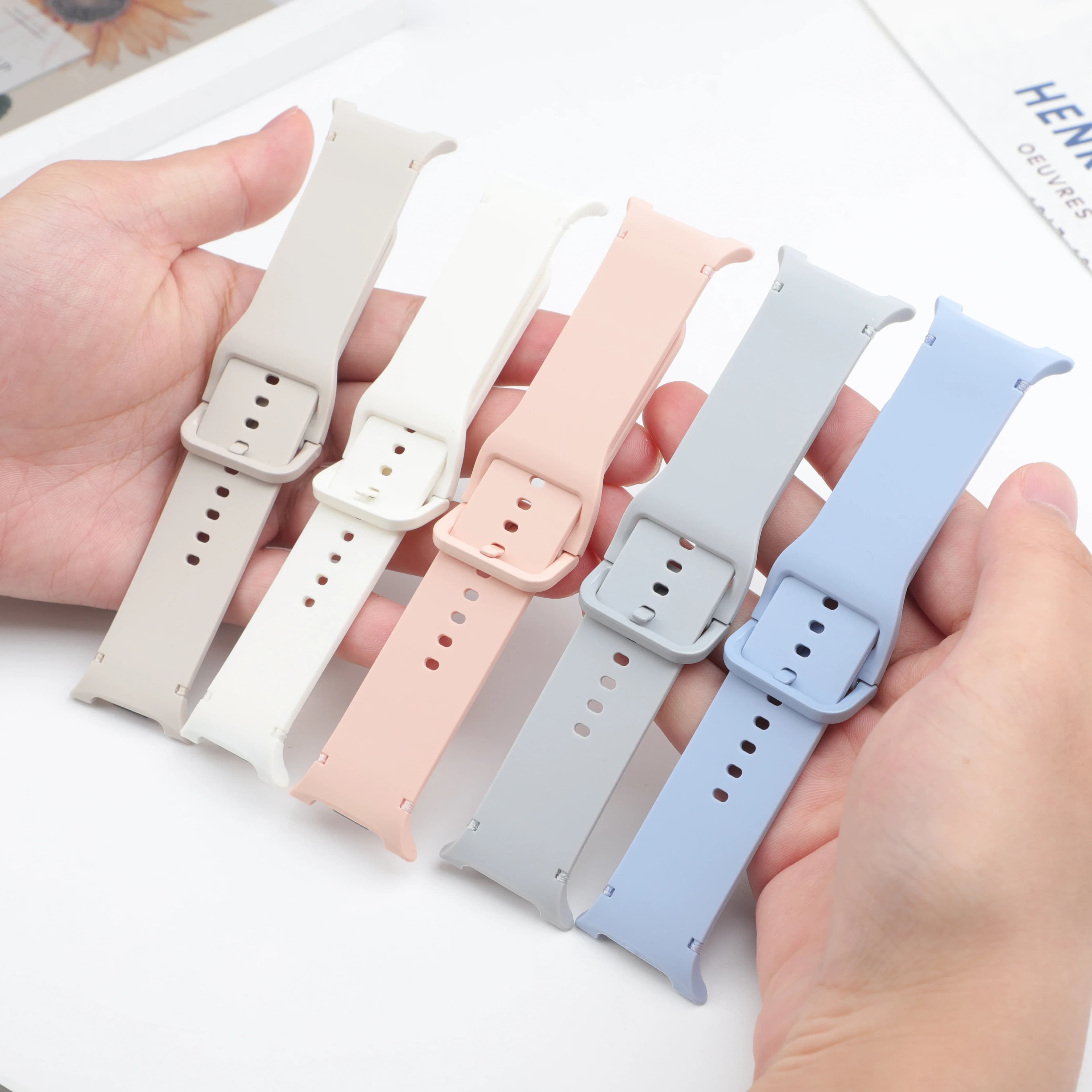 Cinturino sportivo 1:1 per Samsung Galaxy watch 8 44mm 40mm 8 classic 46mm Bracciale con cintura di ricambio da polso Correa Galaxy watch 8 Cinturini