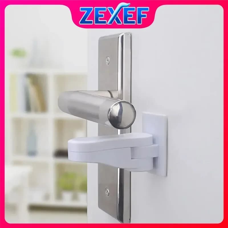 ZEXEF Serratura per armadietto per bambini Maniglia per porta del cassetto Foro per braccialetto per bambini Sicurezza Anti apri smarrimento Nessun antifurto Punta per animali Assicurazione Ferma di sicurezza
