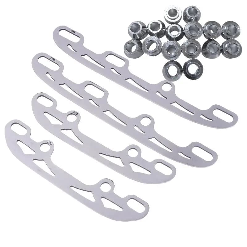 1 set di lame per pattinaggio su ghiaccio in acciaio inossidabile, lame di ricambio per pattini da 220/253/290 mm