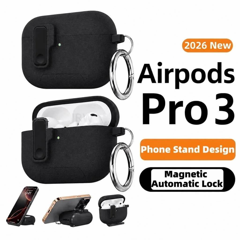 for AirPods Pro 3 New Protective Case with Magnetic Automatic Lock Phone Holder Style Earphone Case Accessories For Airpods Pro3