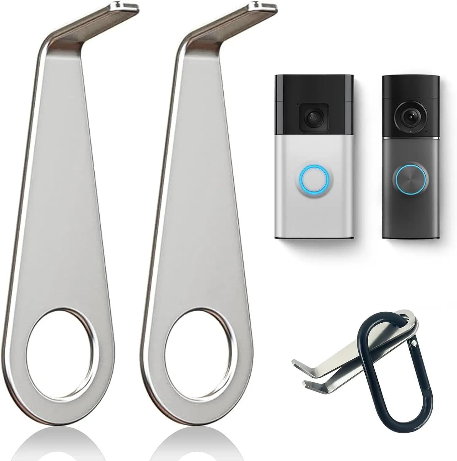 Metal Video Doorbell Removal Key Tool with Keychain, Compatible with All-New Battery Doorbell 2024, 2 Pack