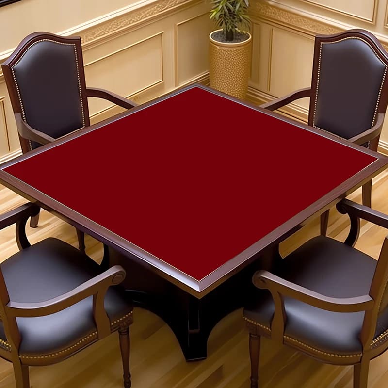 Tappetino per Mahjong Quadrato Ispessito e Silenzioso, Lavabile a Mano, Antiscivolo, Stile Moderno e Semplice, Tessuto per Casa