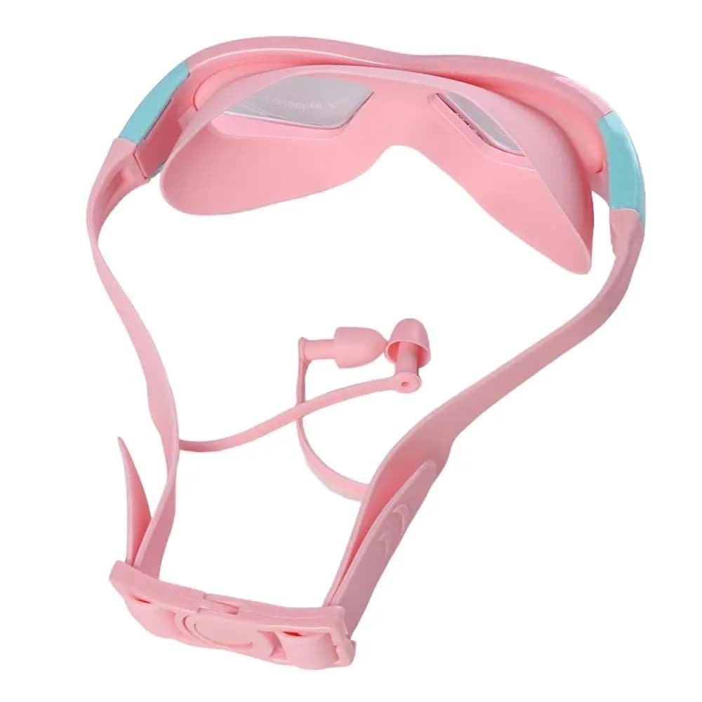 Swimming Glasses with UV Protection, Wide Visual, Waterproof, With Silicone Earrings, Underwater Glasses