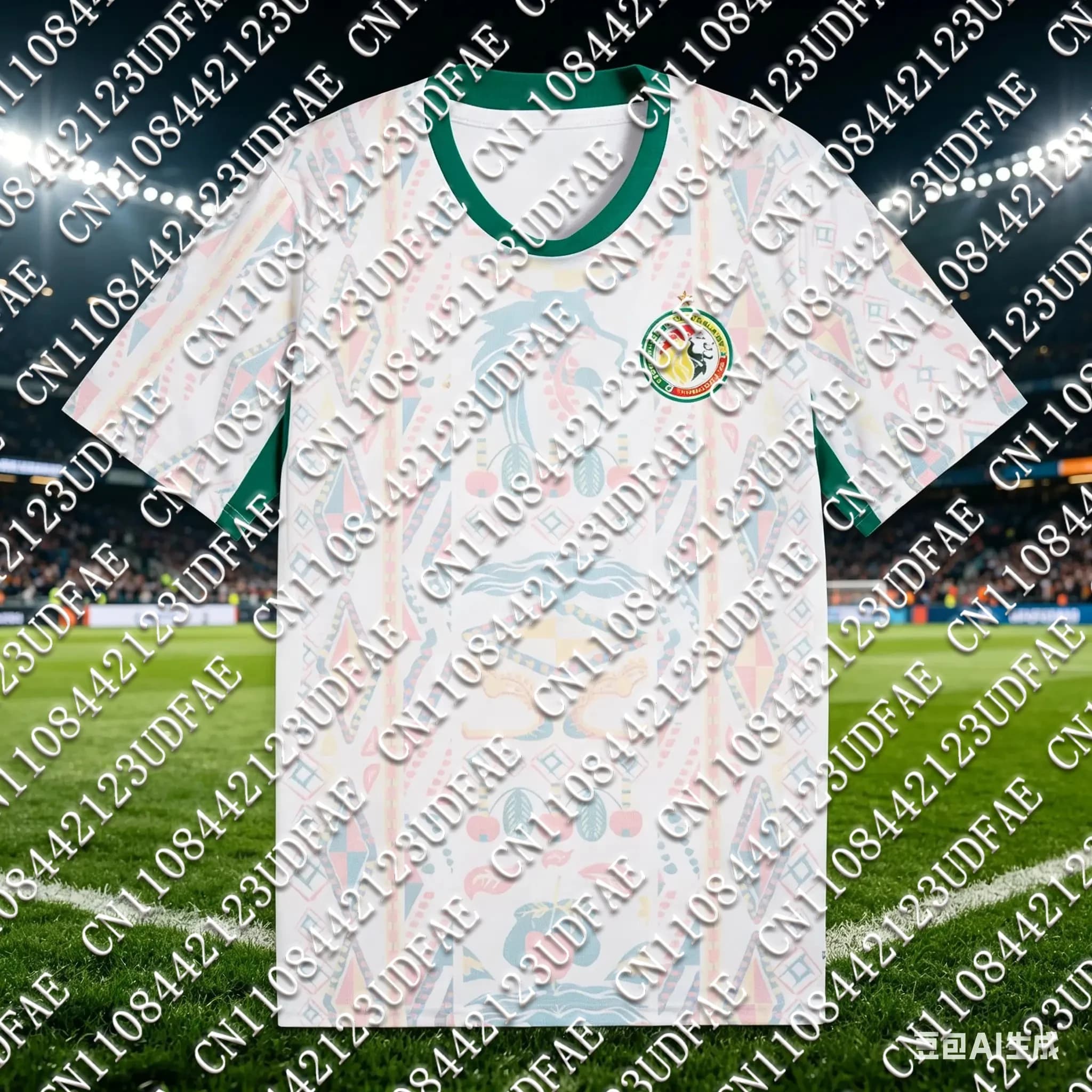 Nuova Maglietta 3D Stampata della Nazionale di Calcio del Senegal 2026, Manica Corta Traspirante per Uomo e Donna, T-Shirt Casual per Tifosi