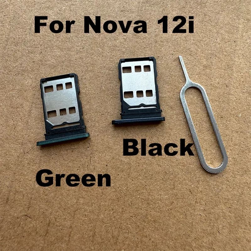 New For Huawei Nova 12i Sim Card Tray Slot Holder Socket Adapter Connector Repair Parts Replacement
