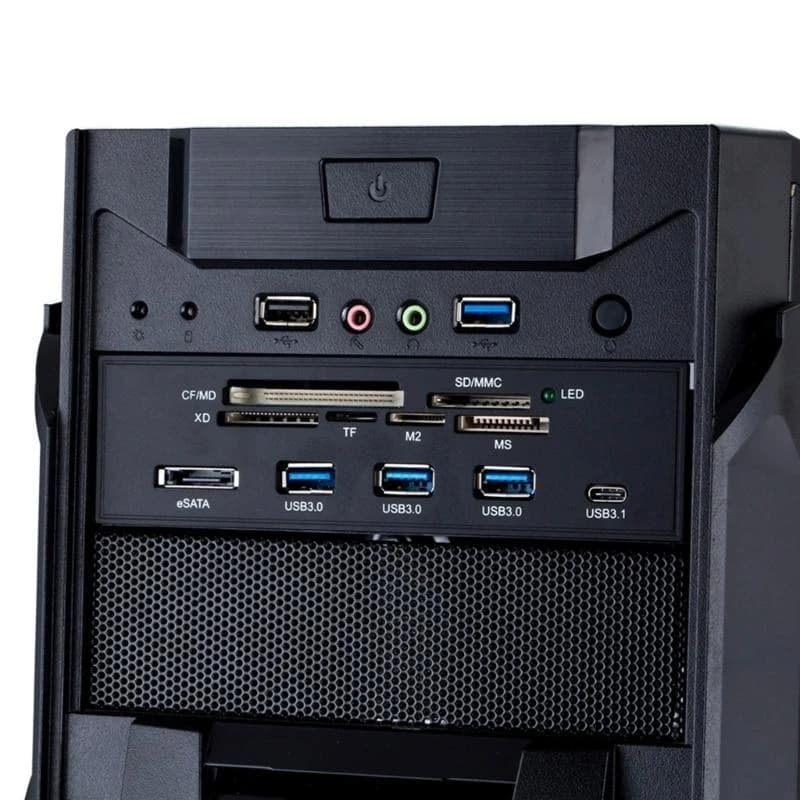 Lettore di schede USB 3.0 Pannello frontale per accesso rapido su piccole schede di memoria Funzione multipla con USB 3.1 di tipo C USB3.0
