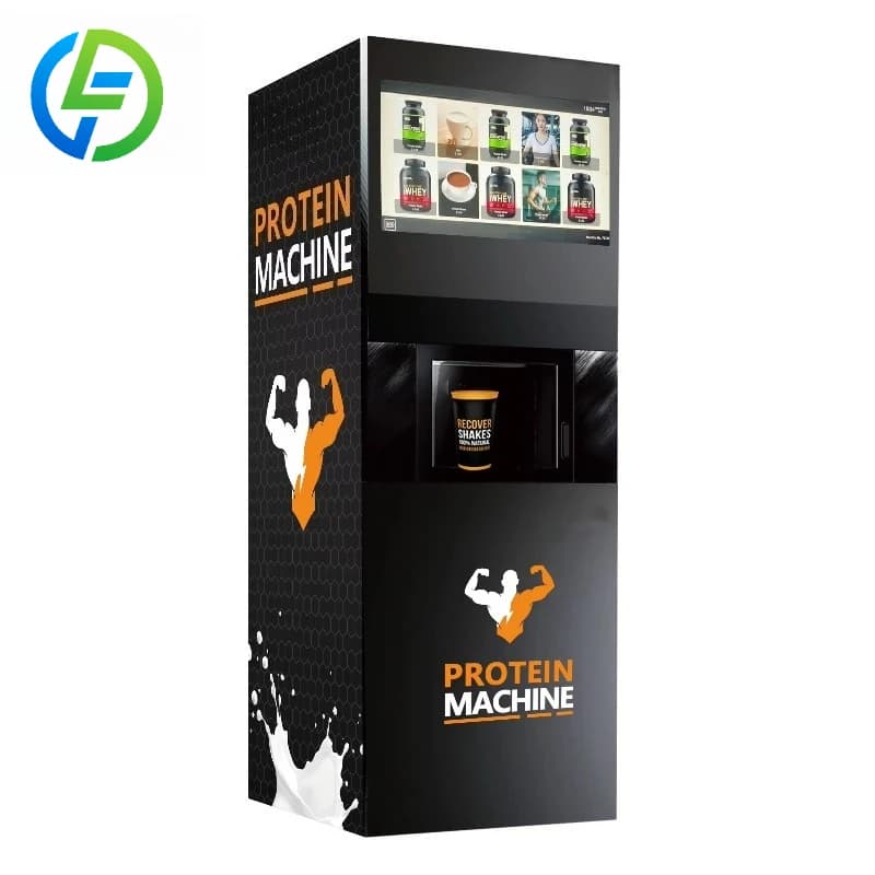 Distributore Automatico Personalizzato di Frullati Proteici con Schermo Touch, Macchina Distributrice di Proteine in Polvere per Palestre con Pagamento Senza Contanti